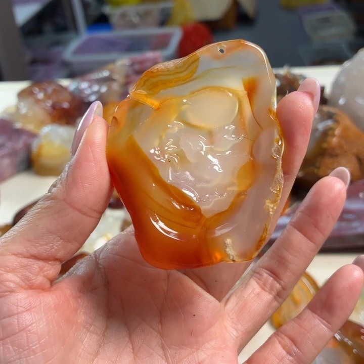 玛瑙/玉髓未镶嵌吊坠(不含链)