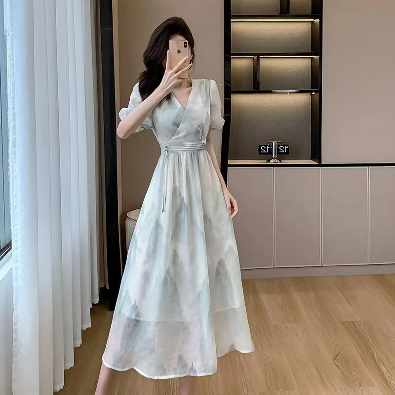 【301-400】夏季女款短袖裙气质连衣裙