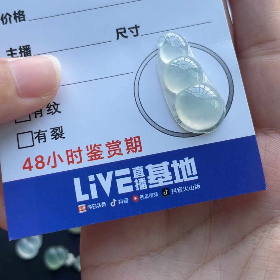 四****翡翠未镶嵌颈饰冰豆子