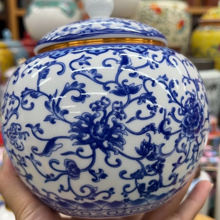 高端陶瓷茶叶密封罐