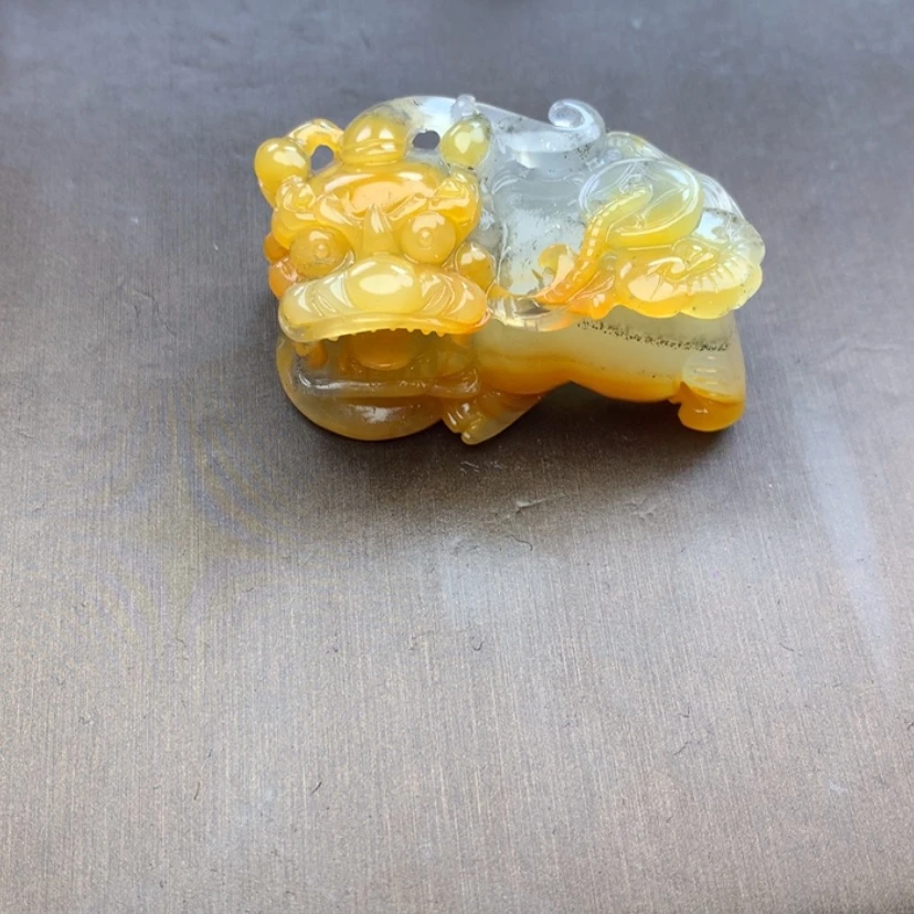 【闪购商品】石英质玉（黄龙玉）未镶嵌颈饰