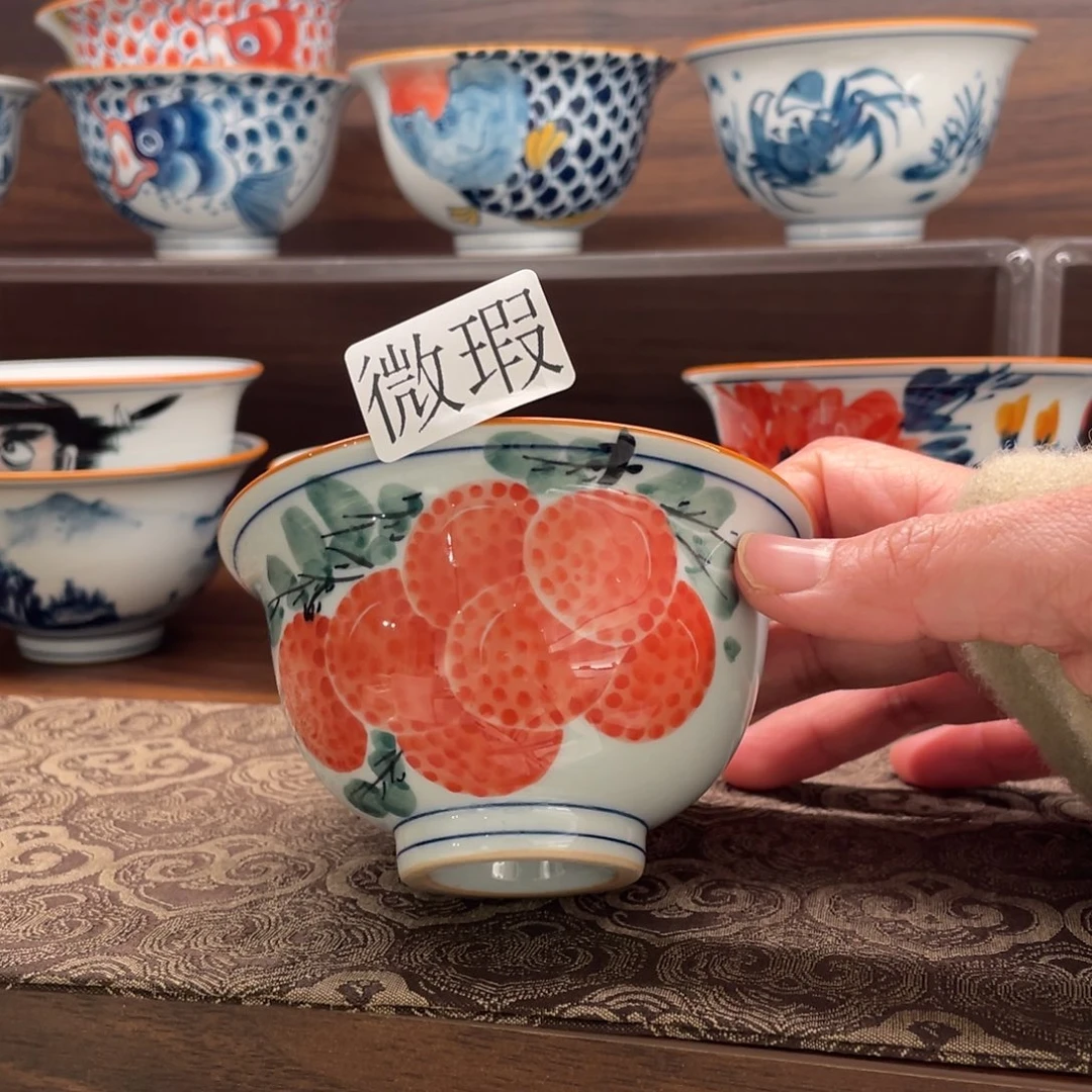 微瑕纯手绘釉下彩