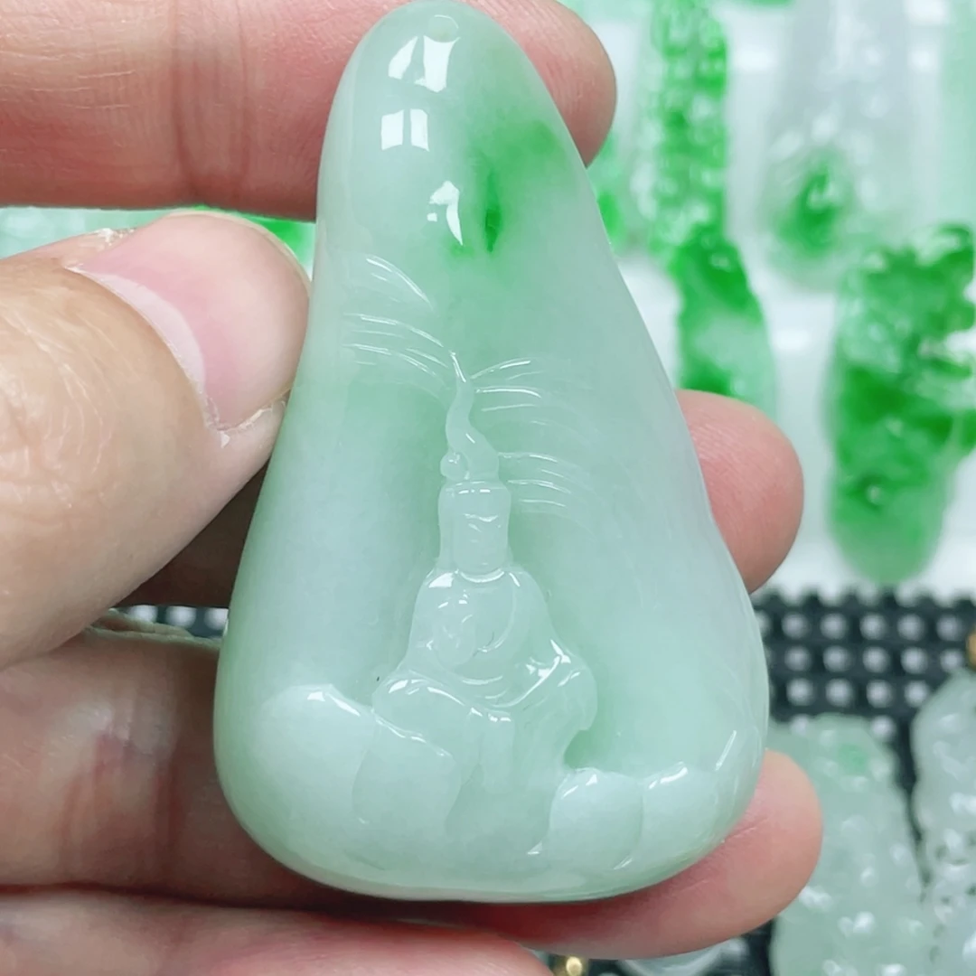 翡翠未镶嵌吊坠(不含链)