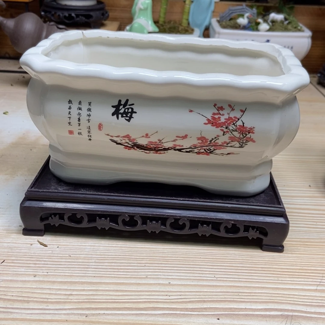 瓷片陶瓷花盆陶瓷艺术