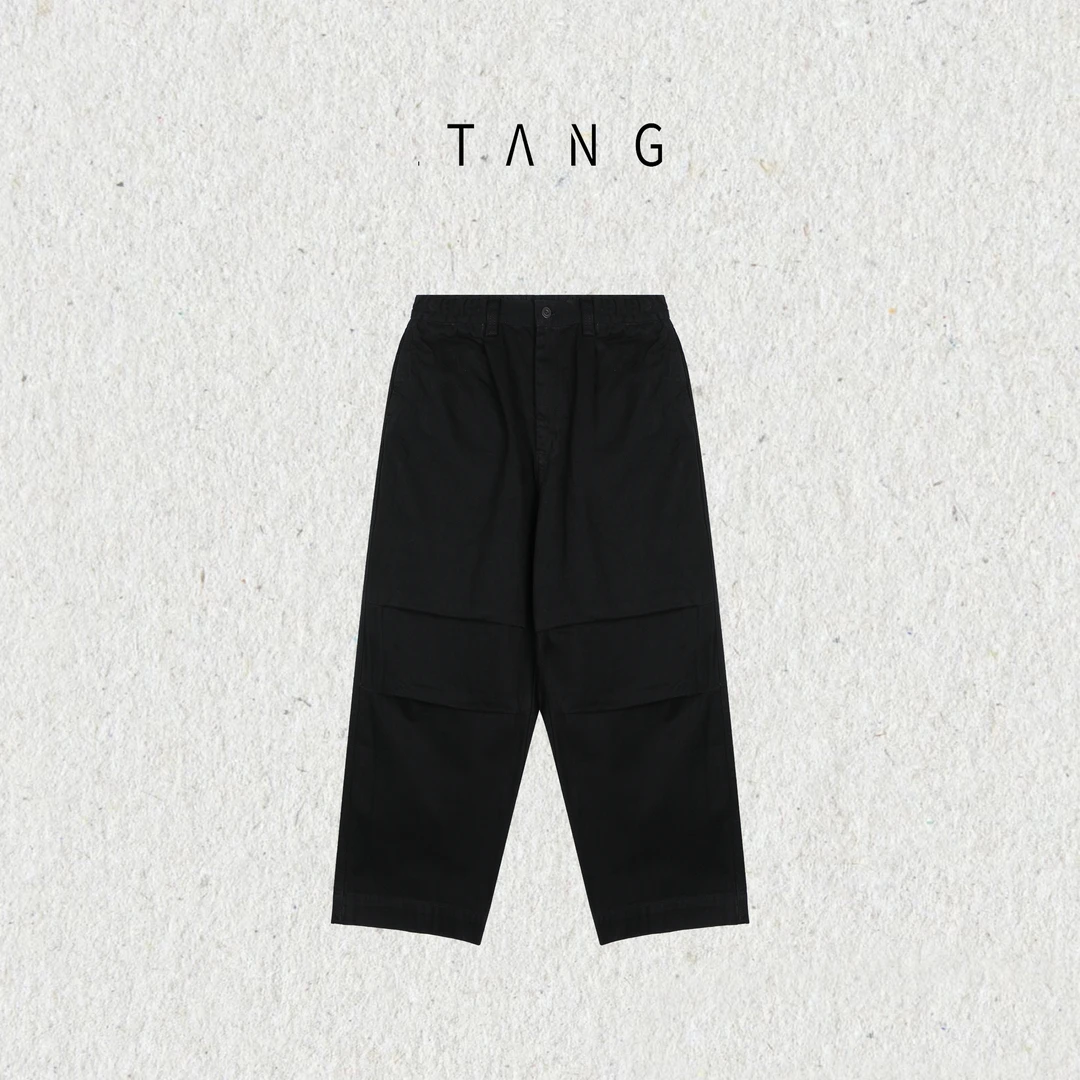 【TANG】[玄境]纯棉休闲长裤2025秋冬季新款男直筒阔腿裤ZS-33116