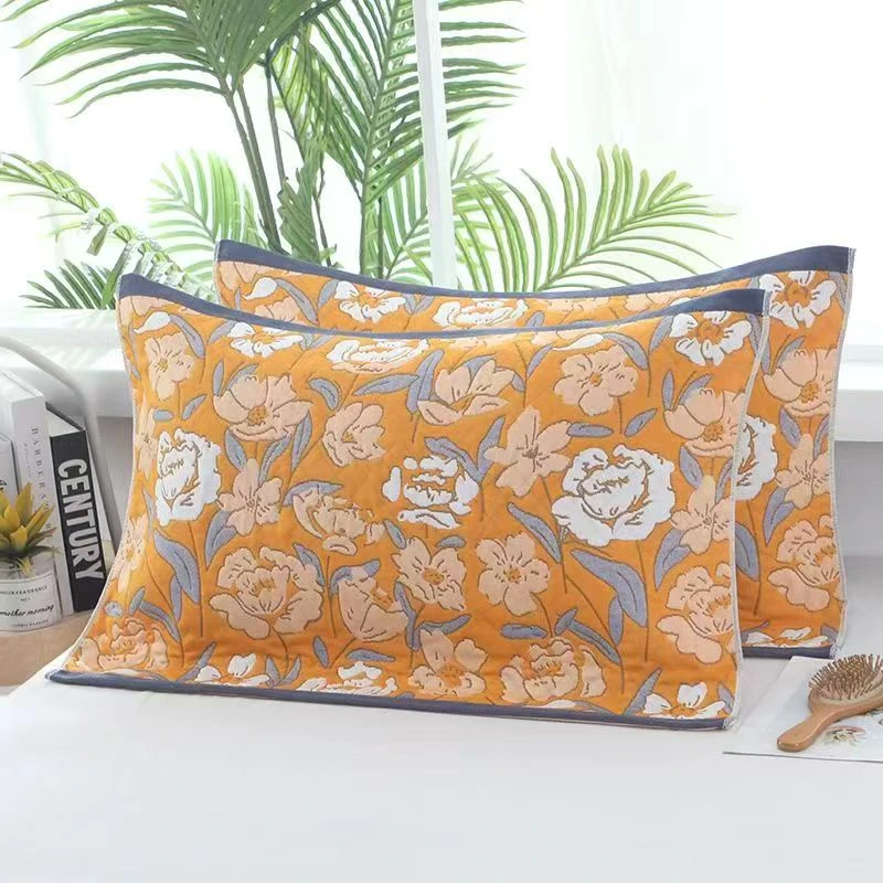 【新人见面礼】全棉纱布枕巾成人吸汗舒适透气四季欧式高档