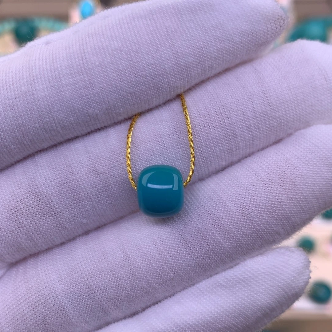 未镶嵌绿松石珠宝奇石8.7*7.5