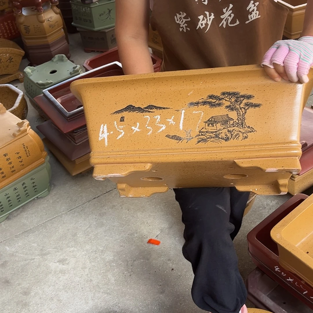 紫砂花盆盆景艺术