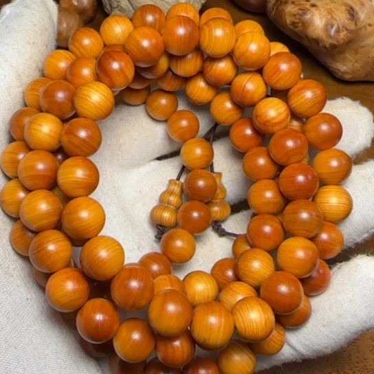 柏木（崖柏）全陈化老料把件串