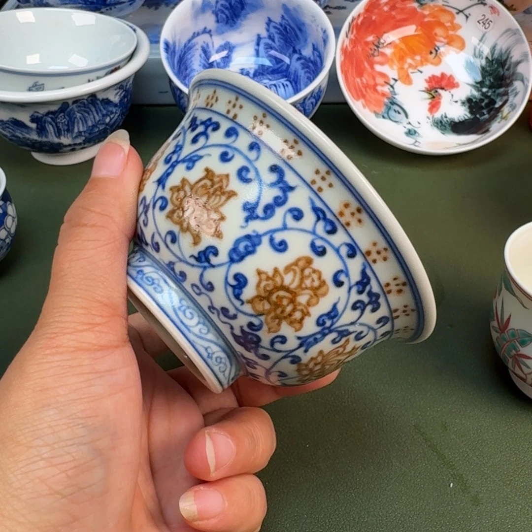 景德镇纯手绘茶具圆圆218