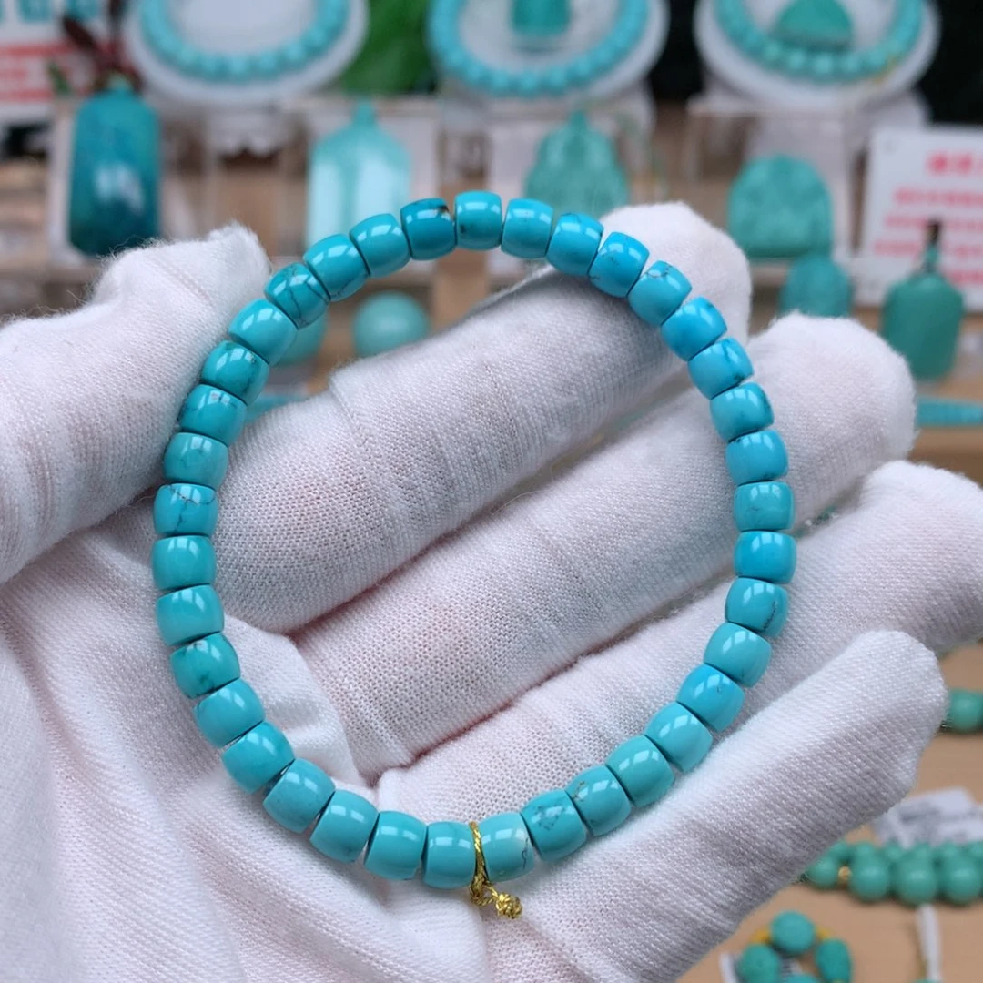 绿松石未镶嵌珠宝奇石6.2mm