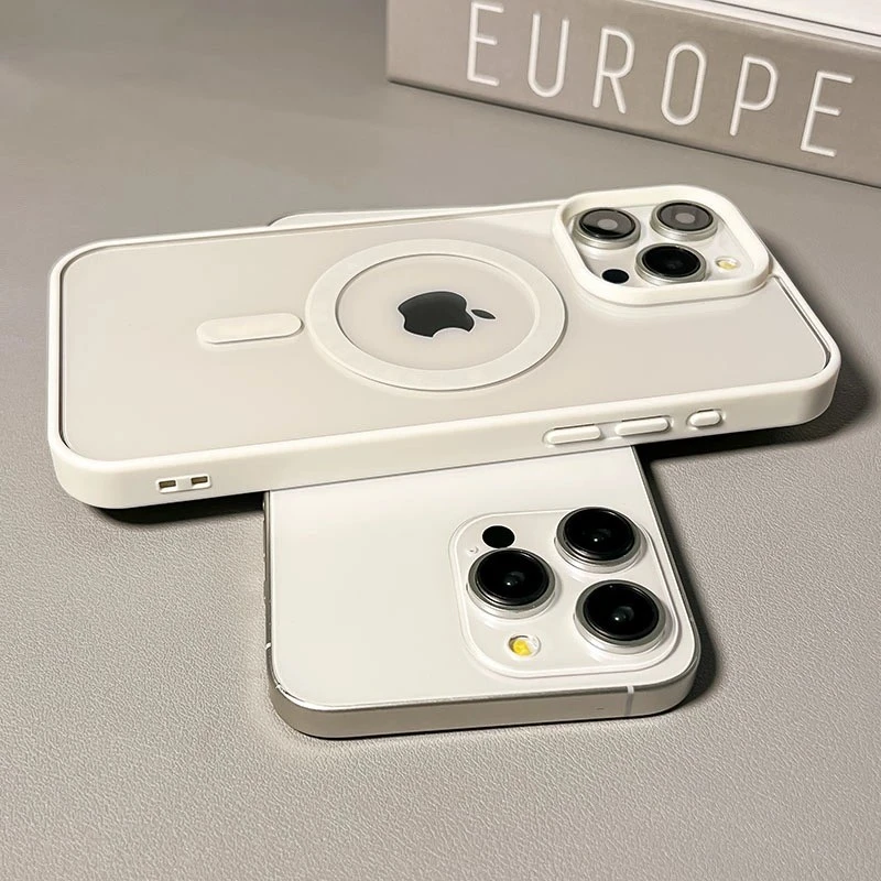 亚克力无线磁吸苹果16/15promax手机壳iPhone14肤感12/13潮男女款