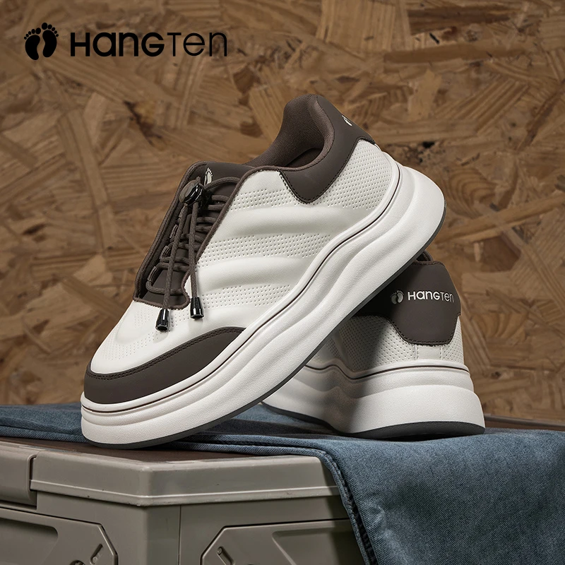 HANGTEN欢腾男鞋春季一脚蹬鞋子软底运动上班商务轻便舒适休闲鞋