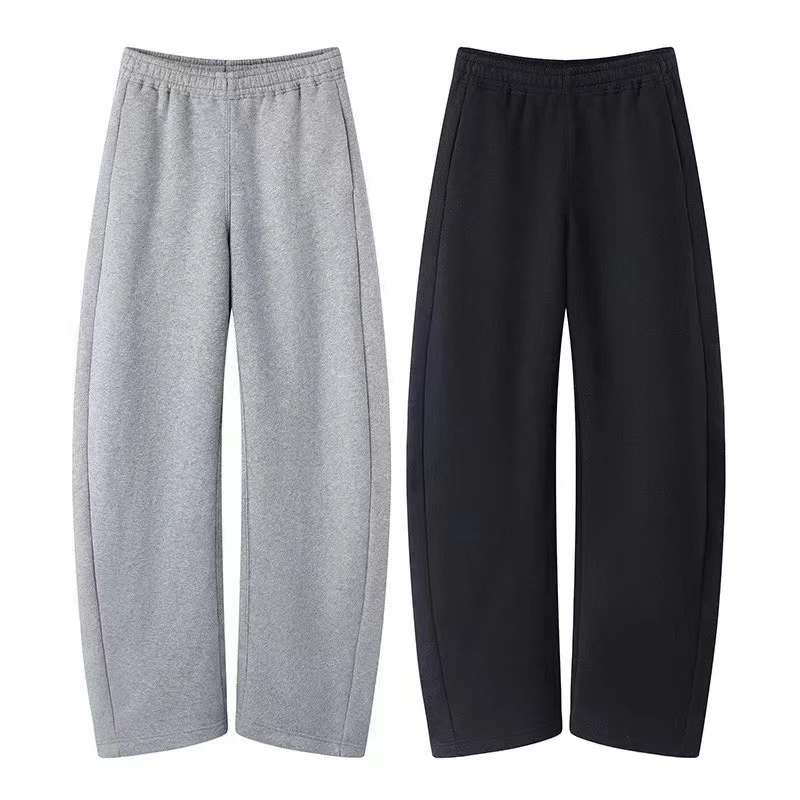 A2003 2025春季新款时尚宽松休闲弯刀休闲香蕉裤