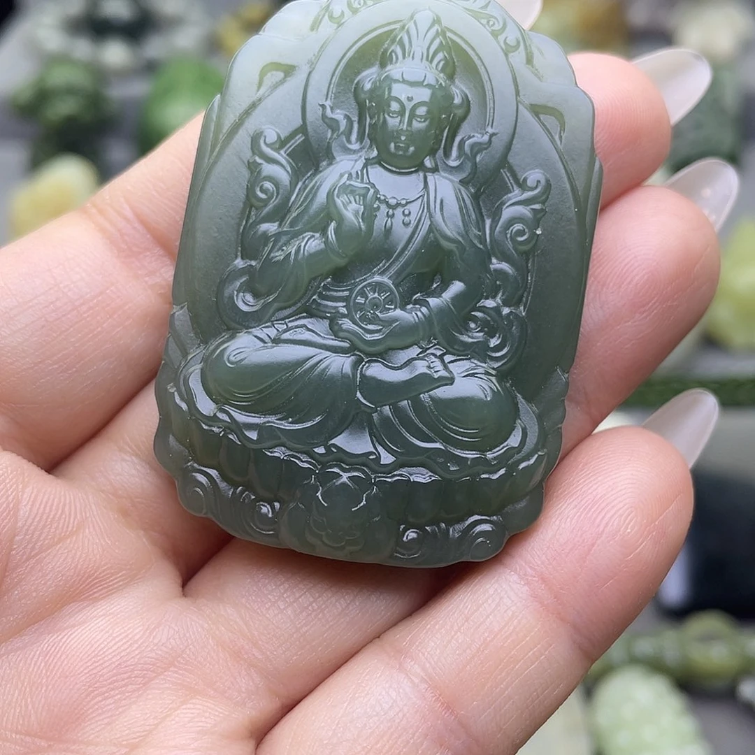 和田玉未镶嵌颈饰