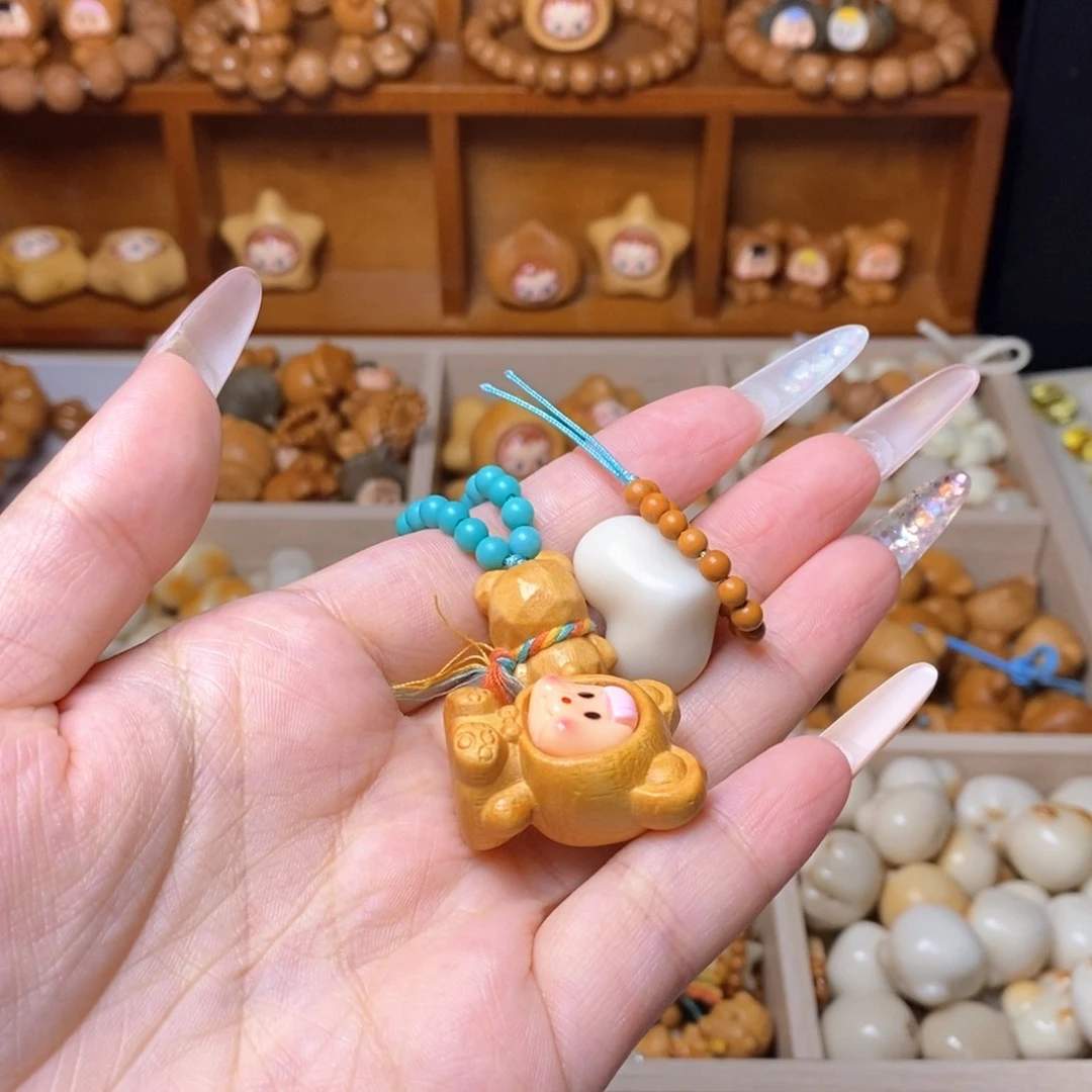 手串猴头核桃多妹 小熊 爱心 橄榄跑环 绿跑环