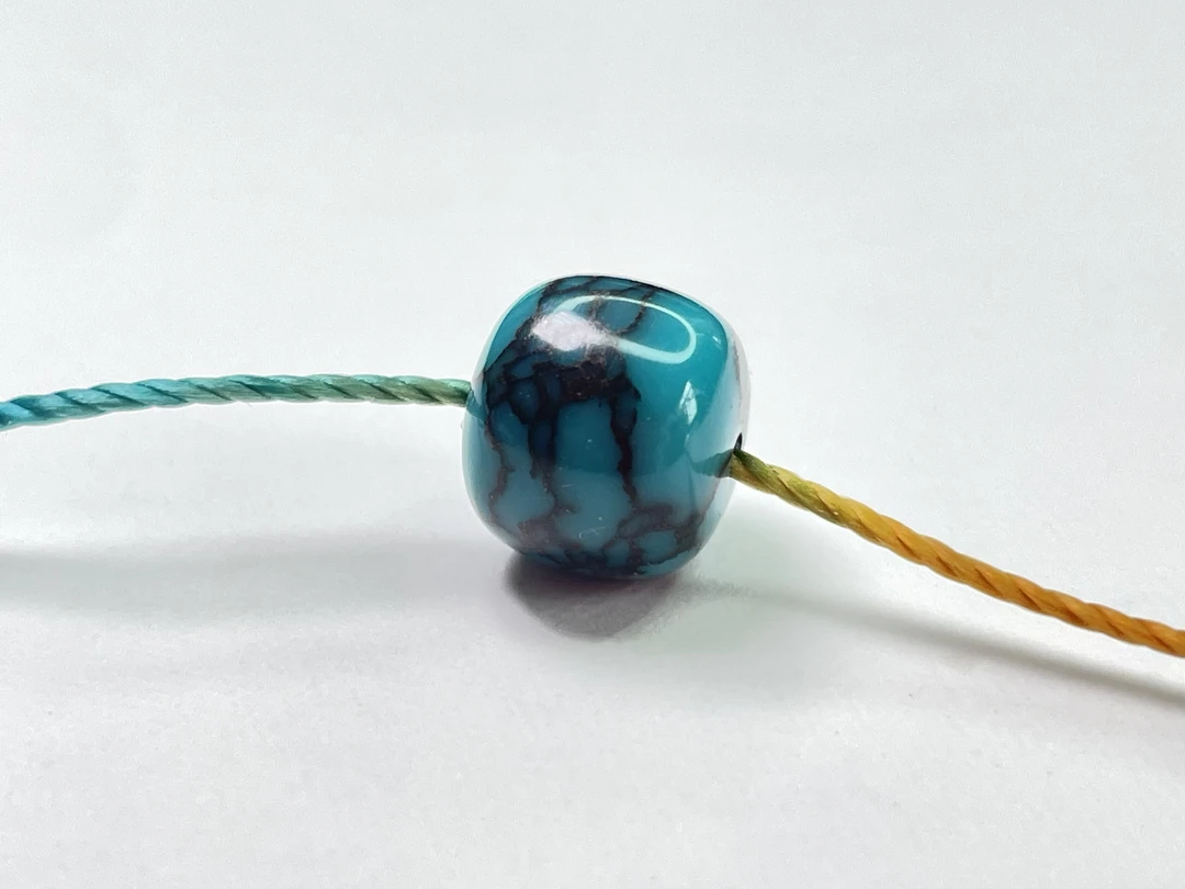 原创手工特色蓝网花老型时尚饰品diy散珠