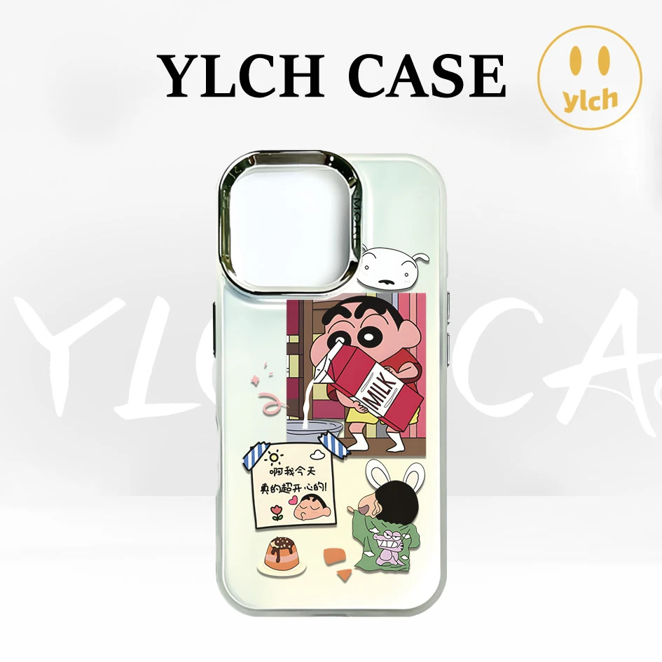 蜡笔小新字母适用于苹果iPhone16promax/15plus/14/13/12手机壳