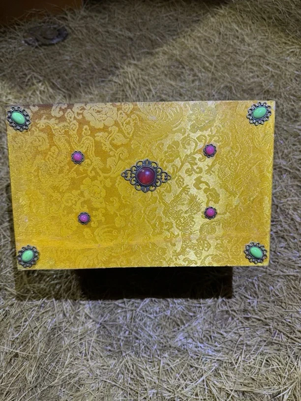 木摆件大箱九宝箱一件完整復古風