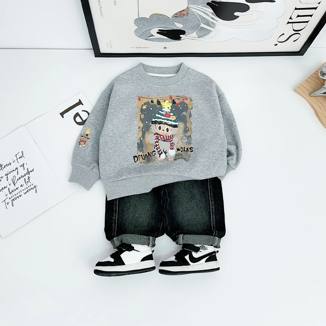 儿童卫衣长袖2025秋新款秋装男童秋冬上衣 HZ24851 悠悠童话童装