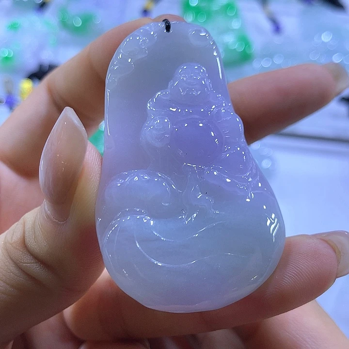 翡翠未镶嵌颈饰天然翡翠A货吊坠