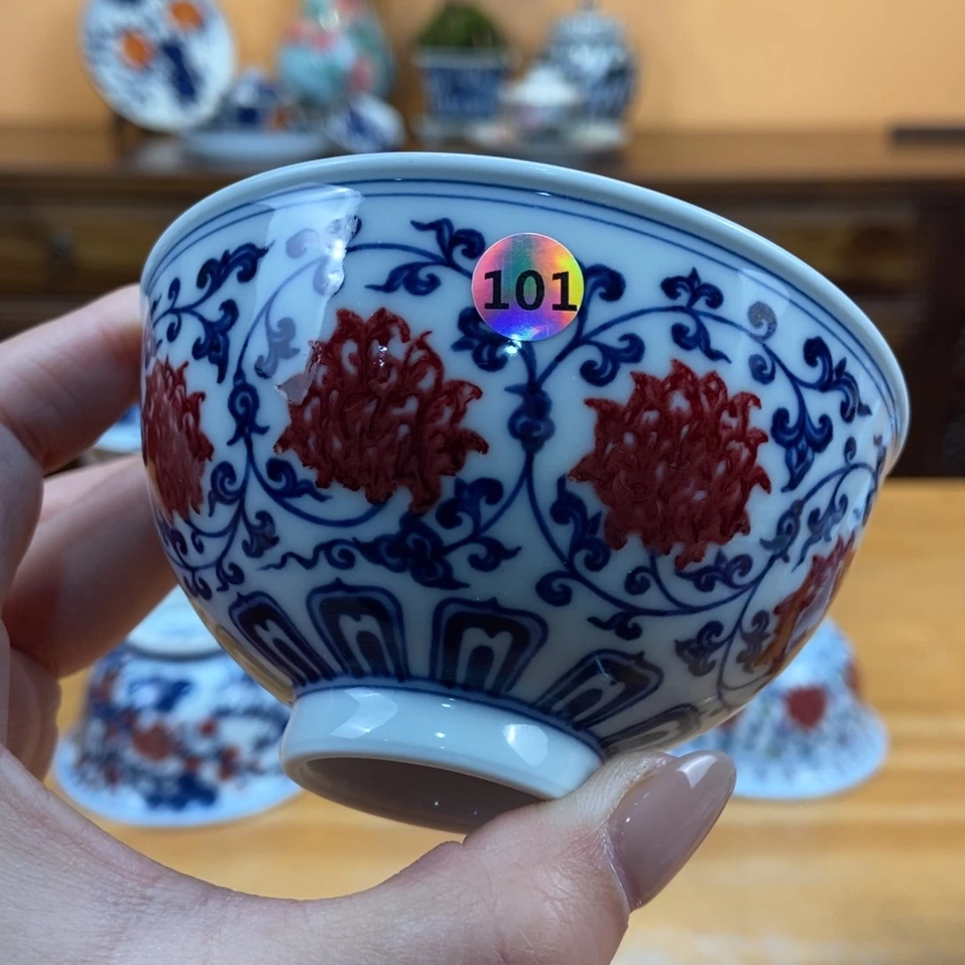 手绘现代茶具非古董