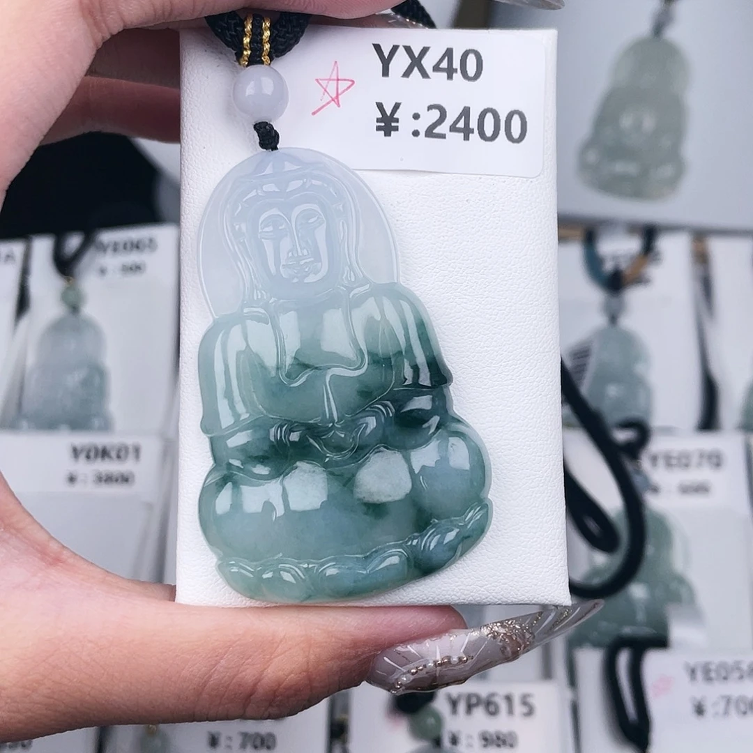 翡翠未镶嵌颈饰YX40