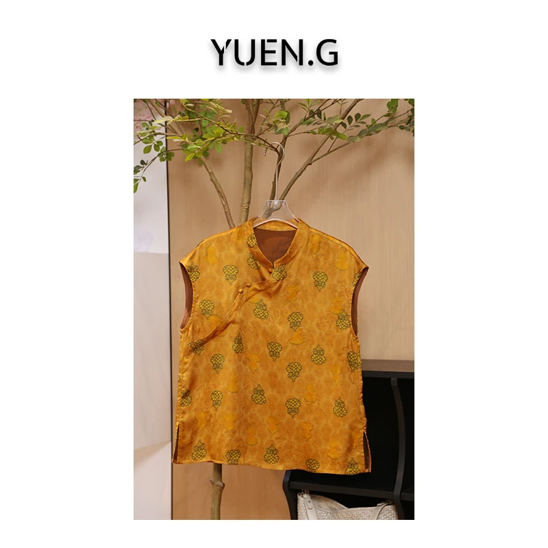 YUEN.G 2025人丝【香.云.纱.工艺】新中式衬衫上衣