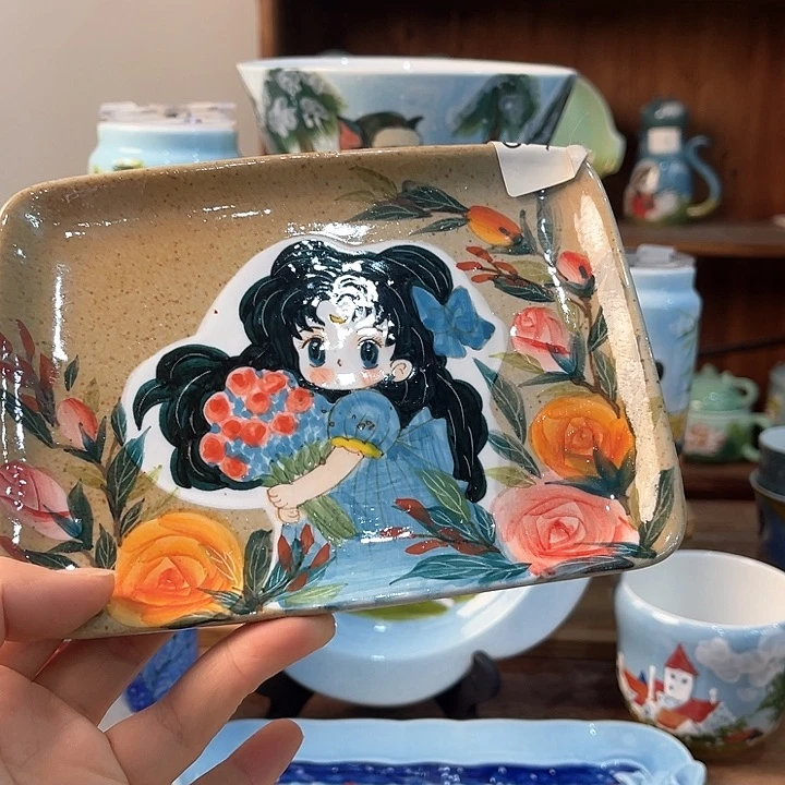 陶景德镇釉下手绘陶瓷