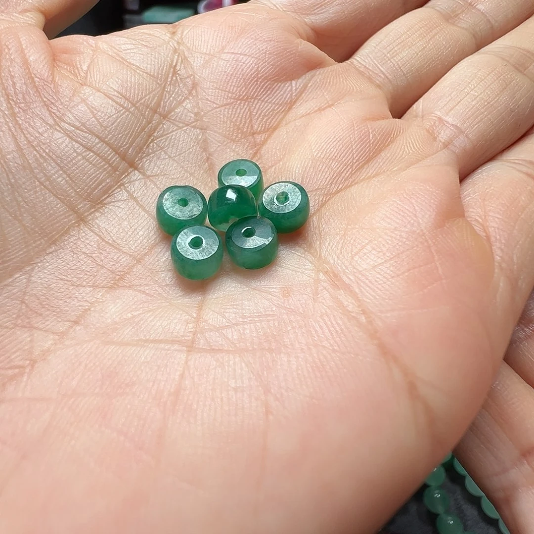 石英质玉（非洲翠）未镶嵌手链