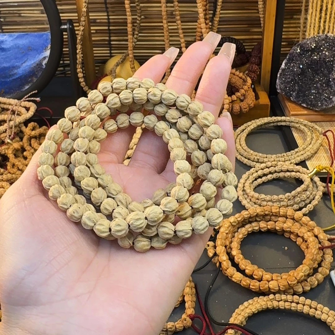 柏香籽/百香籽把件柒*花