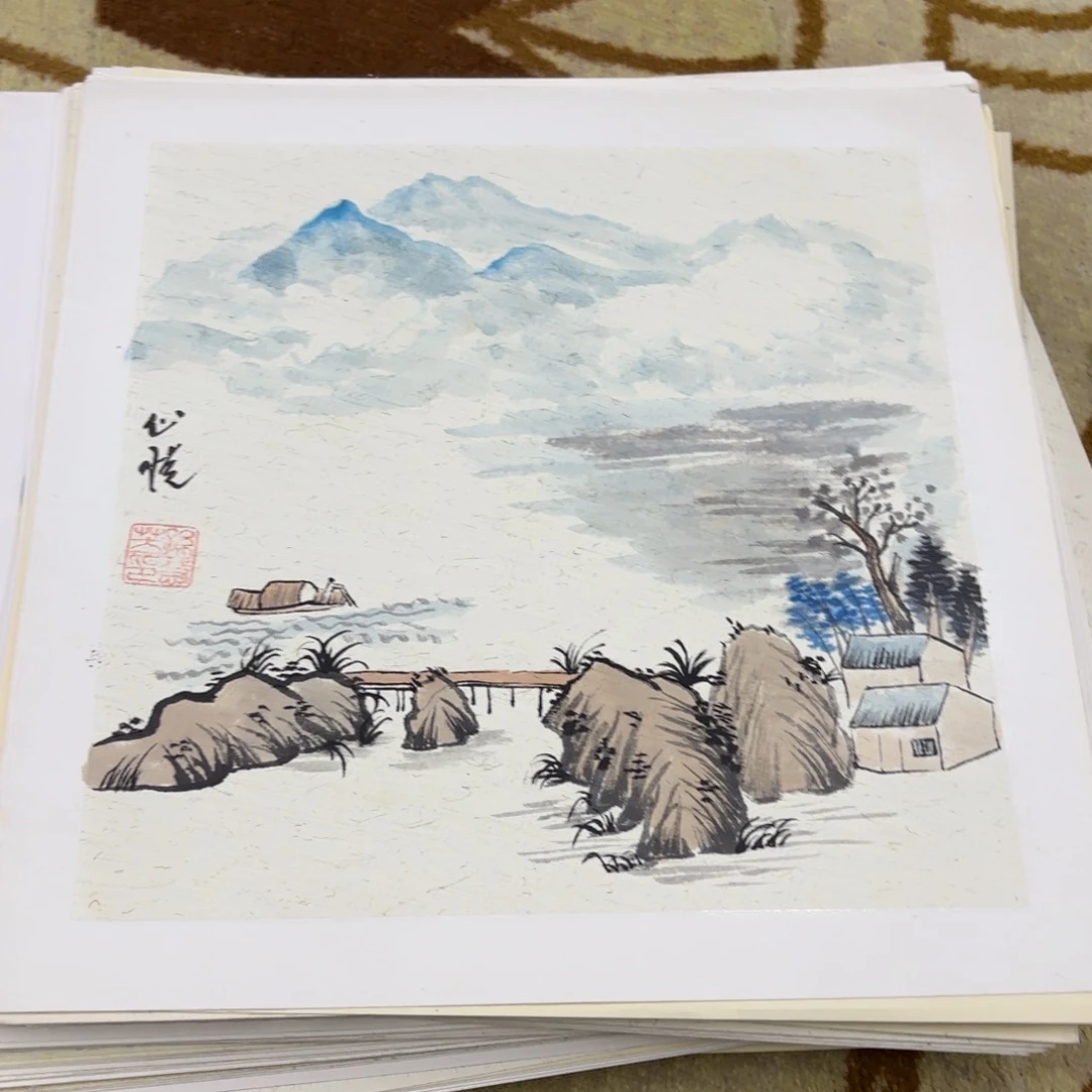 国画38-38卡纸作品童