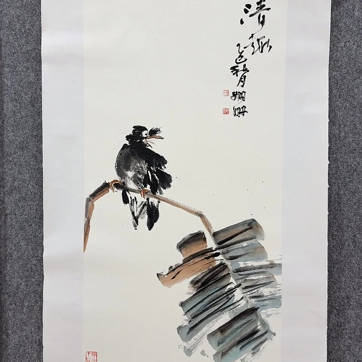 国画秦姗姗手绘作品