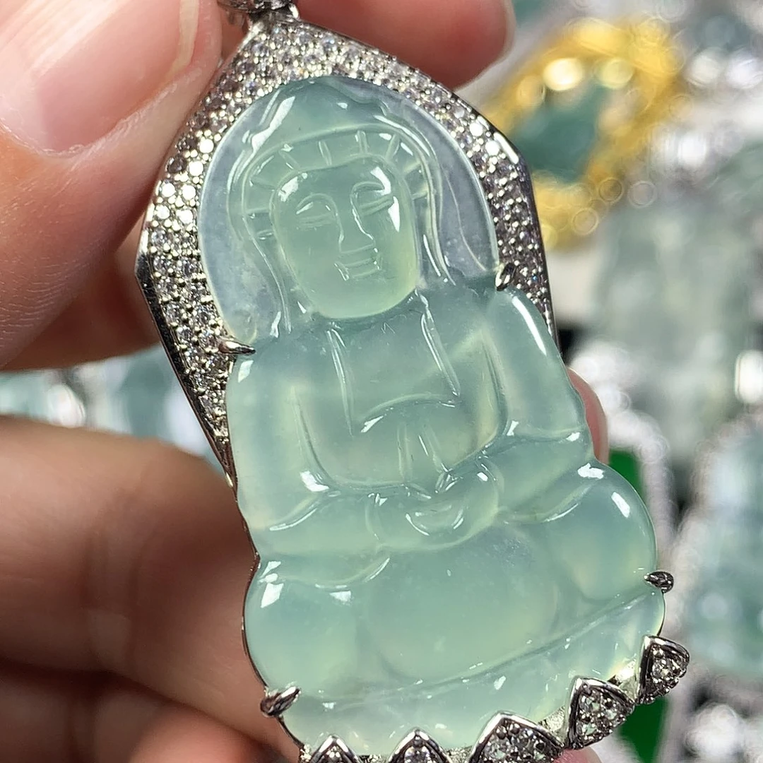 翡翠未镶嵌吊坠(不含链)