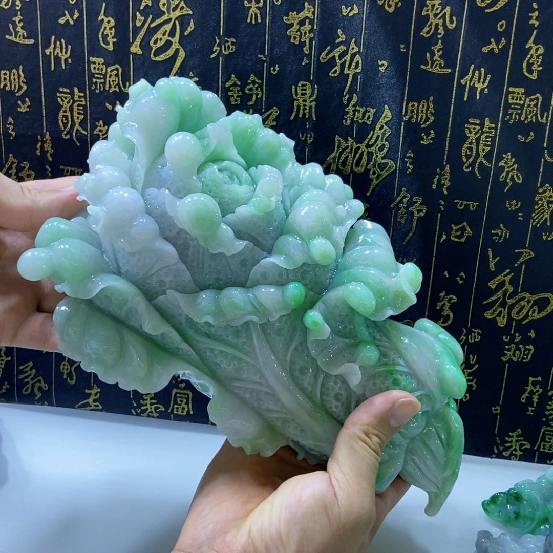 未镶嵌摆件翡翠j****7好看的翡翠白菜
