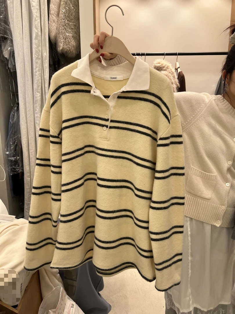 韩国东大门正品时尚条纹T恤122434（NO退NO换）