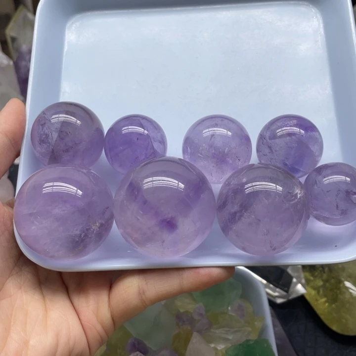 24未镶嵌水晶爆*君紫水球