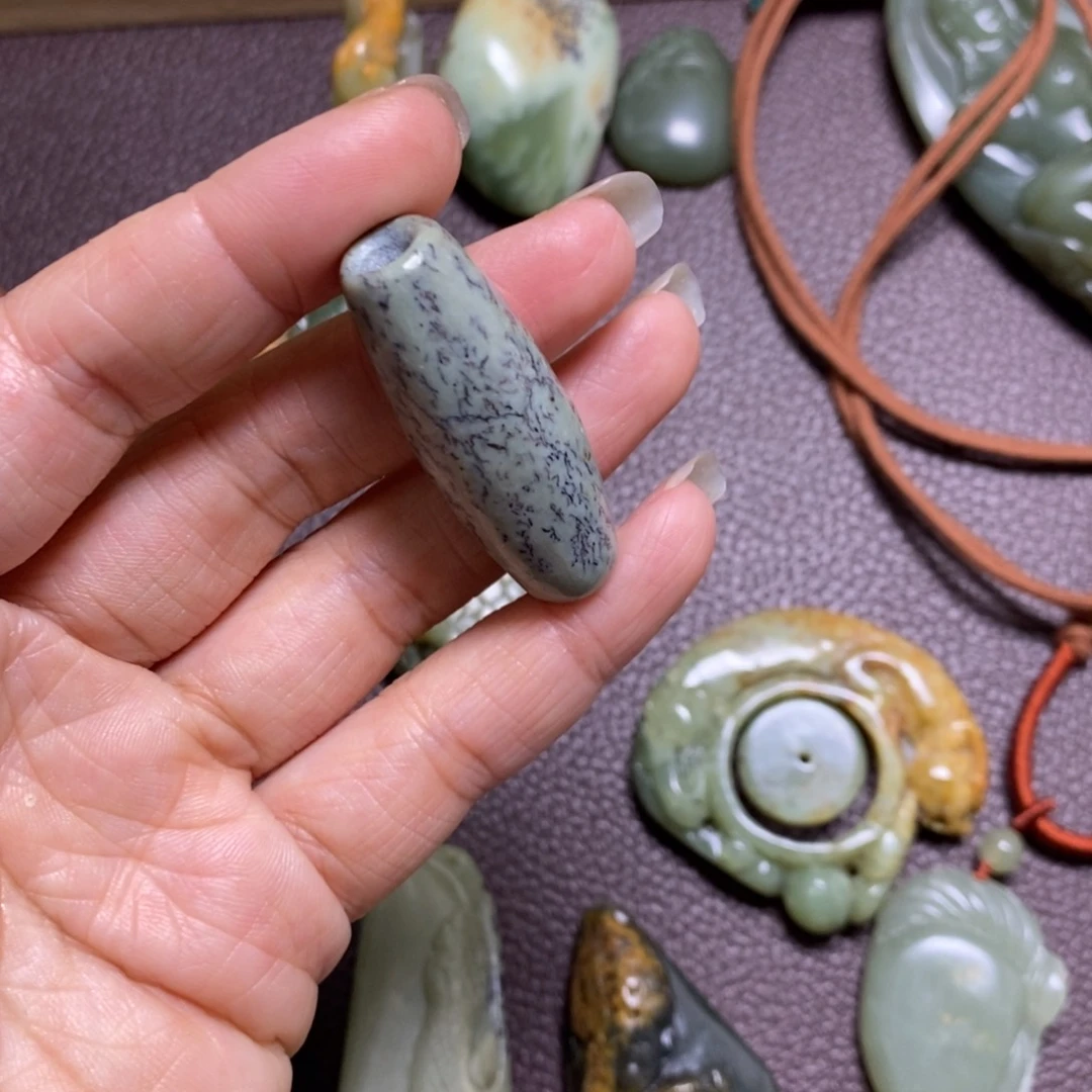 岫岩河磨玉（透闪石质玉）无未镶嵌