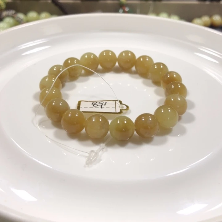 迎***迎和田玉未镶嵌手链卡10