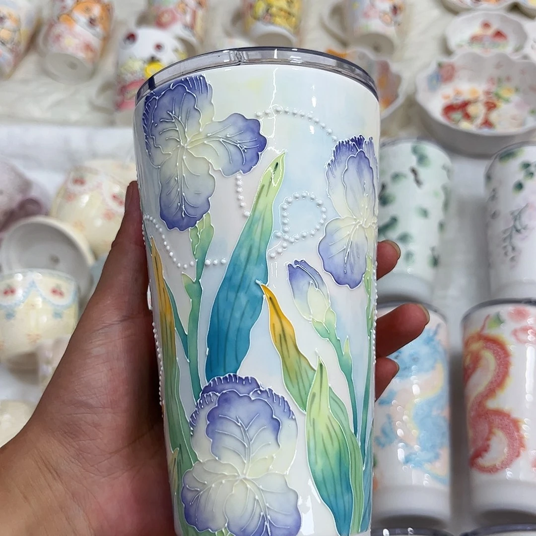 手绘高温釉下彩陶瓷