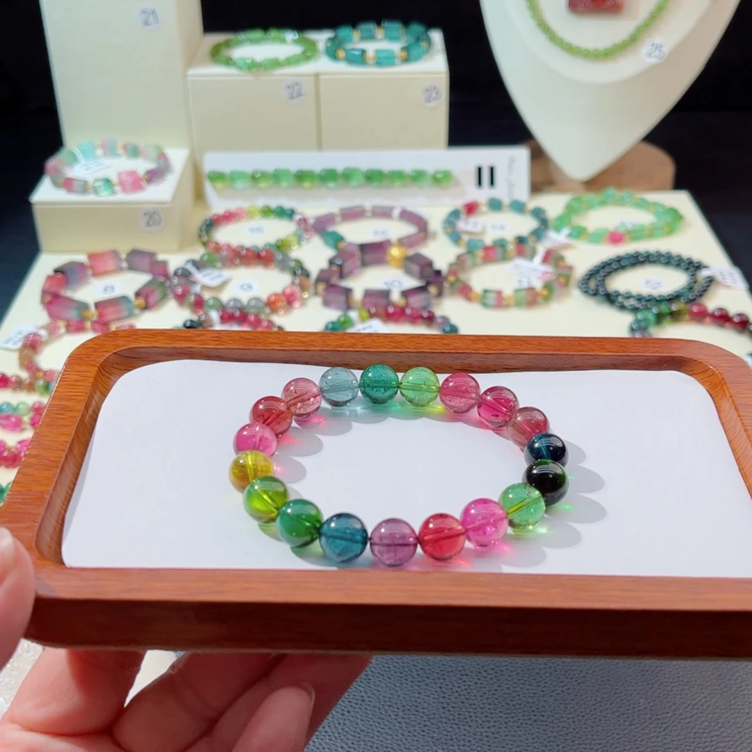 碧玺未镶嵌手串手串