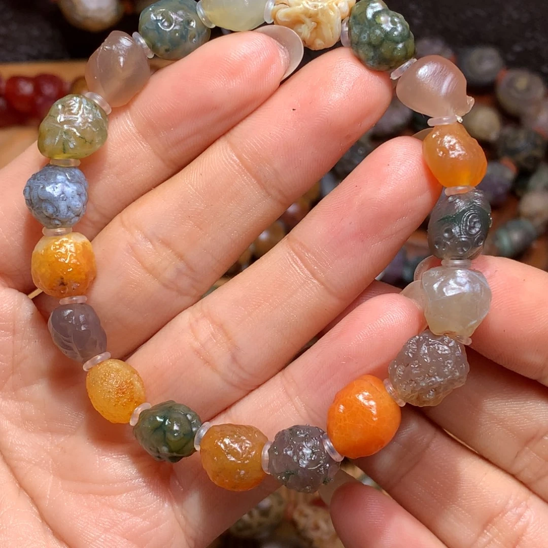 未镶嵌玛瑙/玉髓珠宝半成品