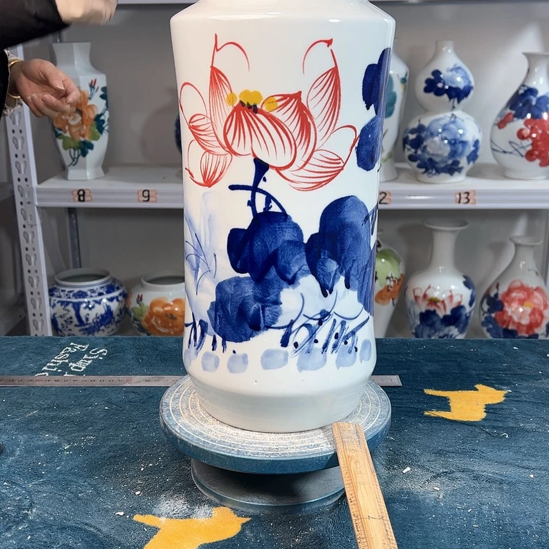 摆件景德镇陶瓷书荷