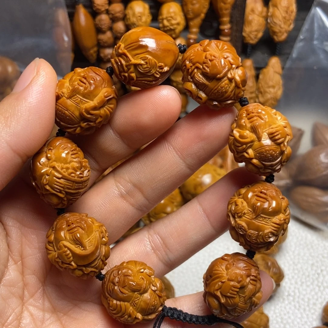 【闪购商品】手串/手链橄榄核开**果八大财神
