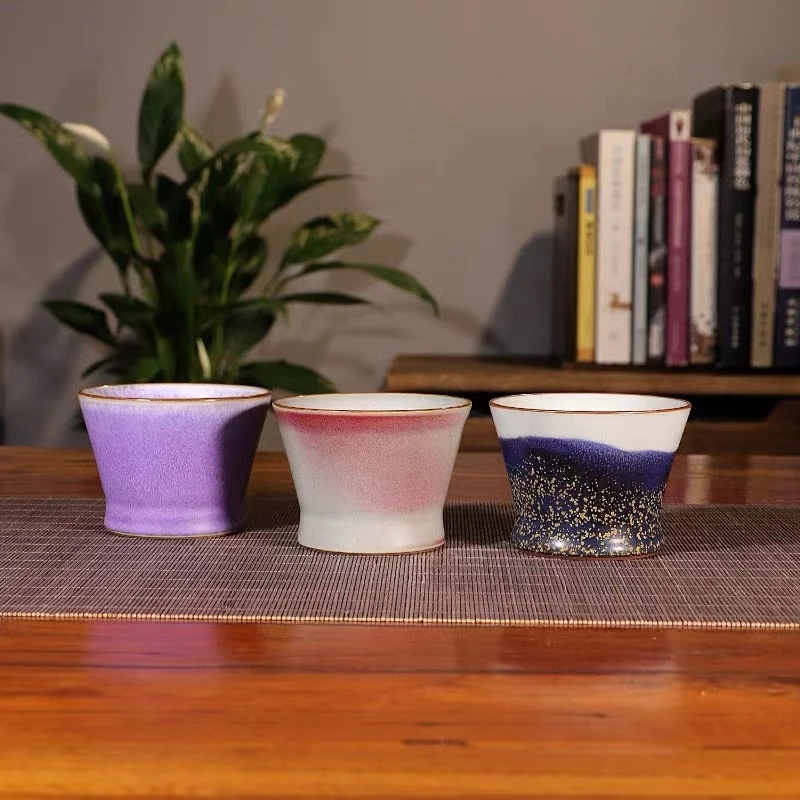 现代钧瓷 | 任晓飞老师全手工炭烧炉钧釉咖啡杯