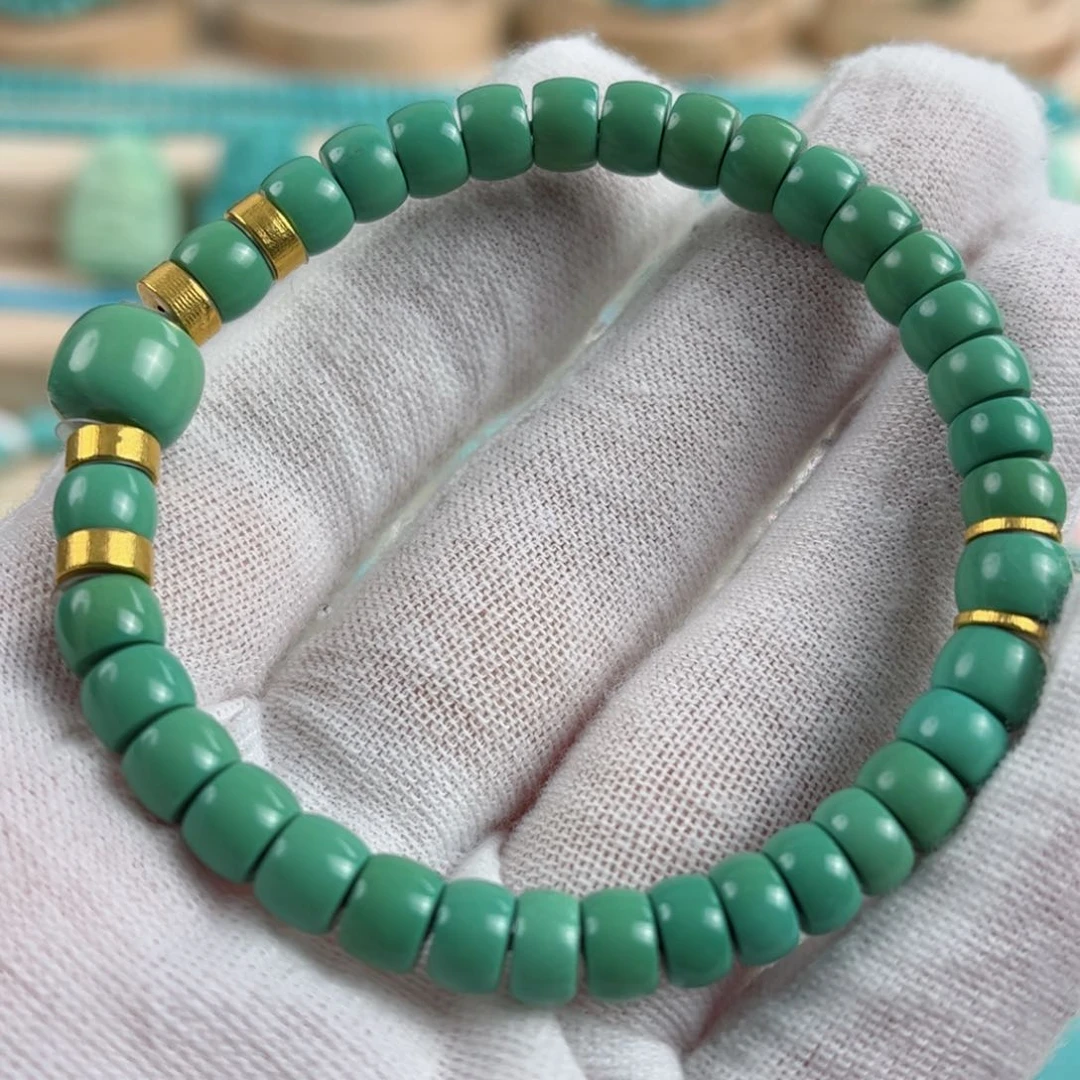 18K金镶嵌绿松石配饰