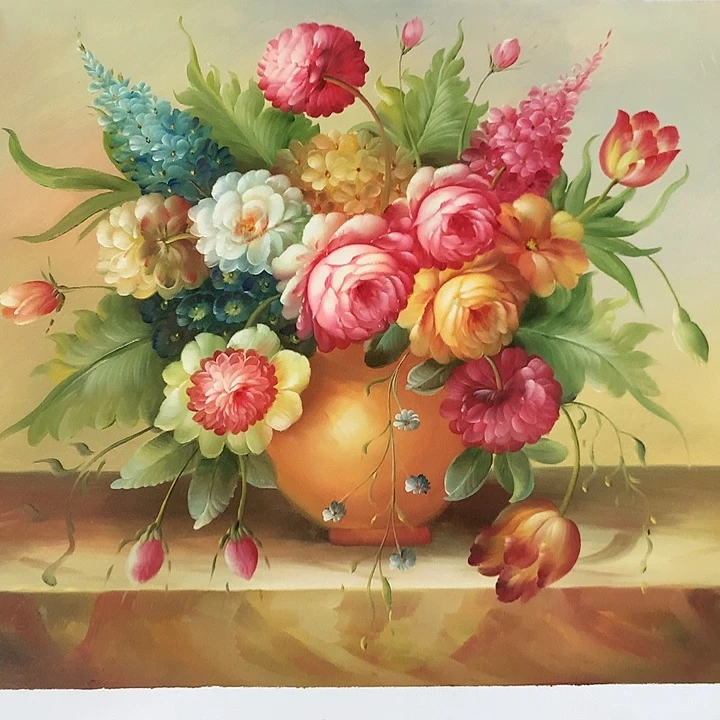 油画50+60手绘油画