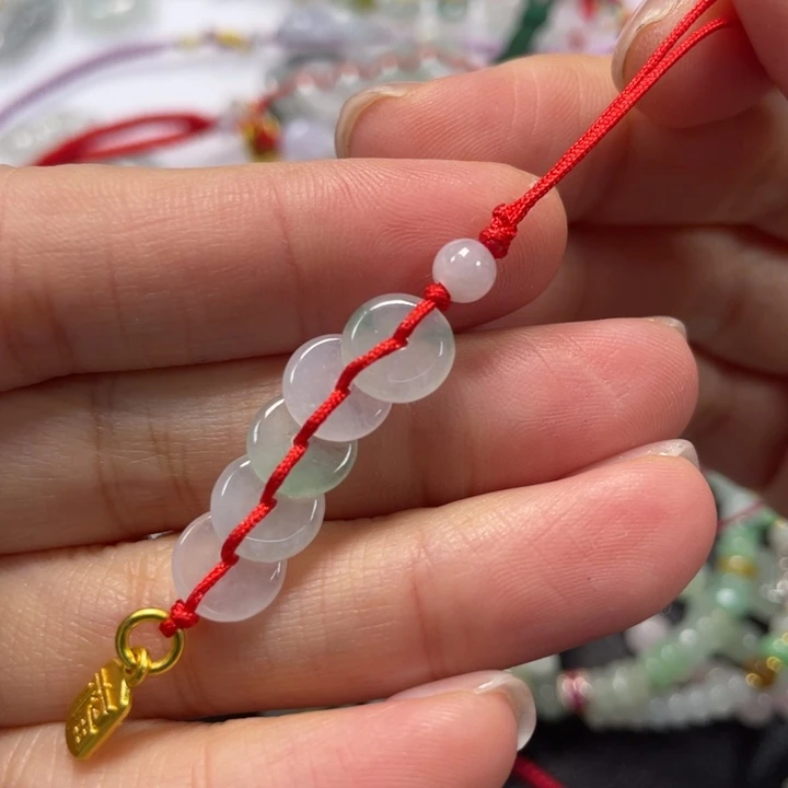 翡翠未镶嵌挂件手机挂