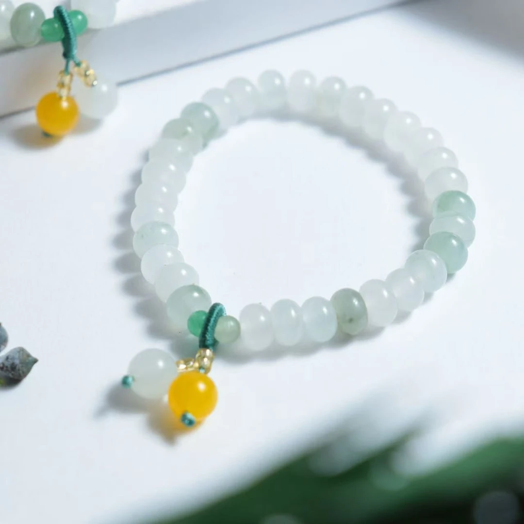 天山翠算盘手串 端庄典雅百搭简约