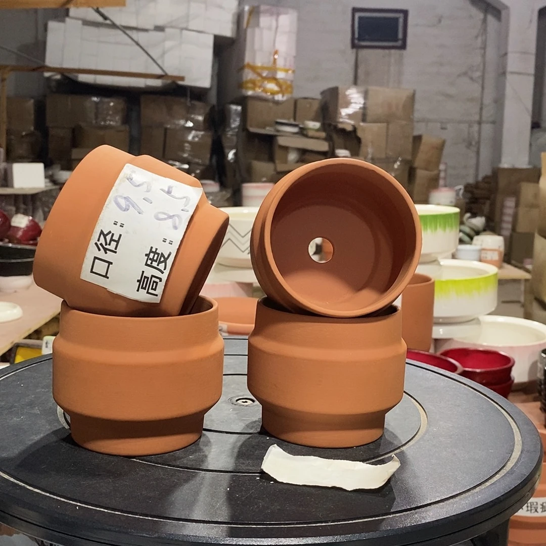 微瑕花盆-162-口9.5×8.5-4个